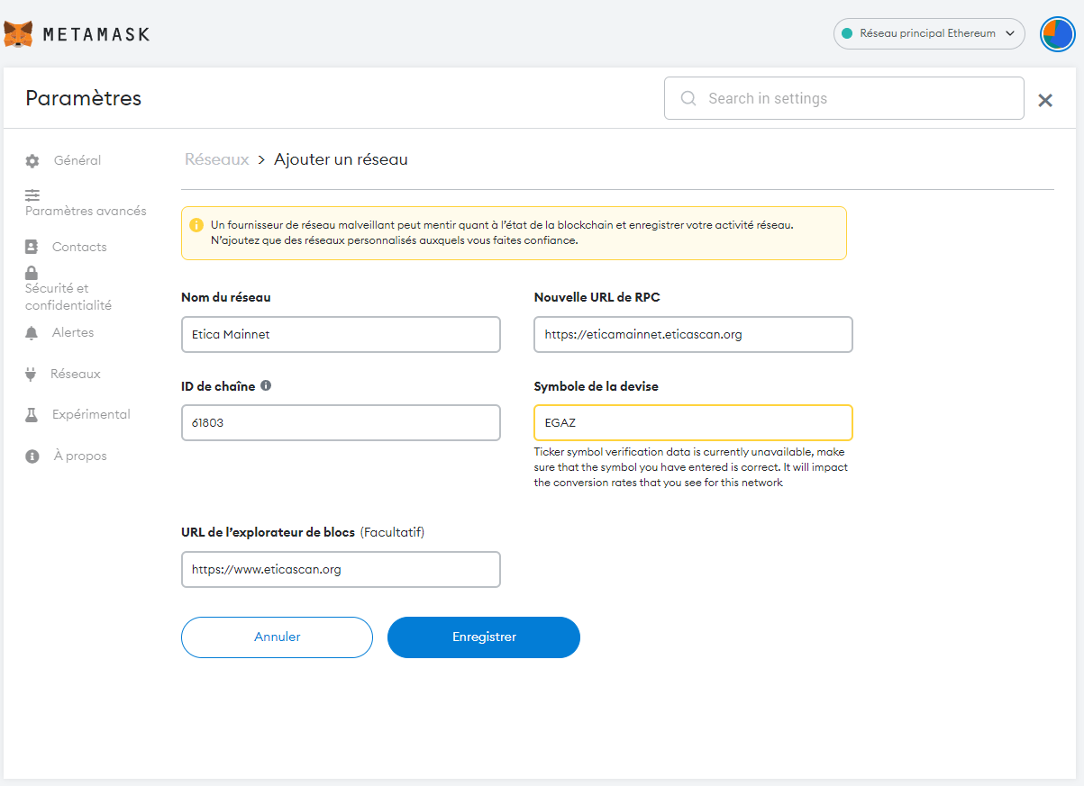 AddEticaNetworkMetamask
